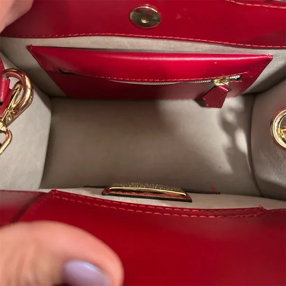 Valentino Red and Green Tote Bag - Picture 3 of 7